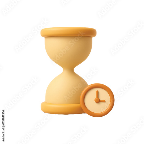 A vintage sand hourglass serves as a timeless symbol of passing time and deadlines