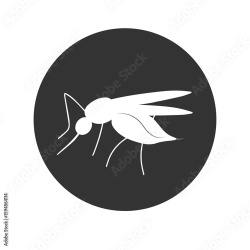 Icon vectors illustration of mosquito animal