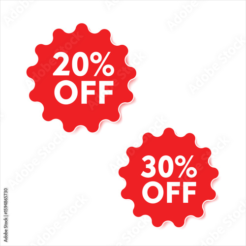 Discount Badges and Sale Tags Vector Set – Promotional Labels for Ecommerce and Marketing
