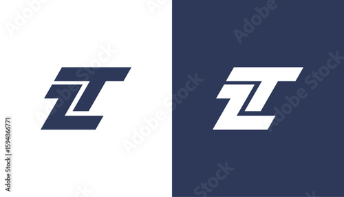 ZT TZ Letter Logo Design Template Vector
