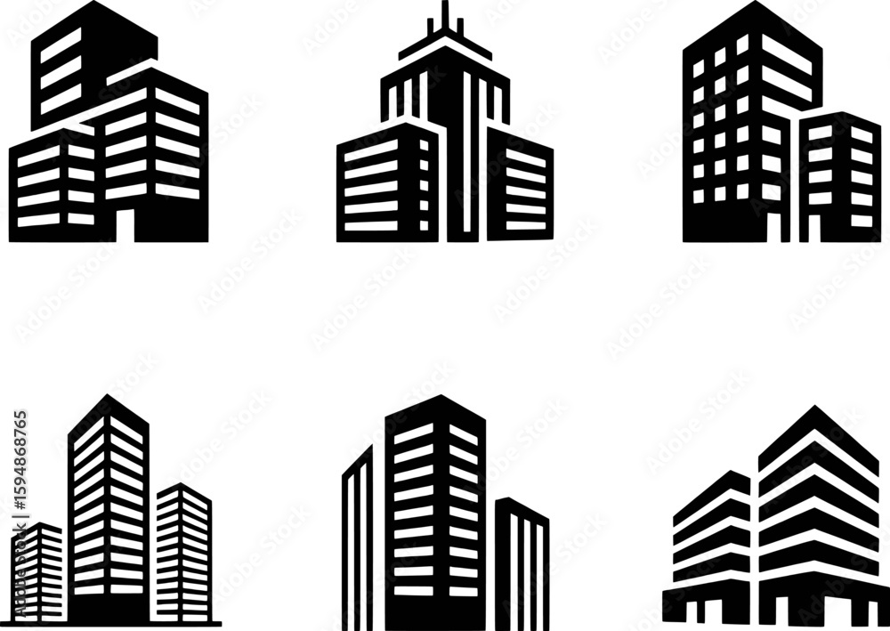 Obraz premium Modern architectural building architecture buildings