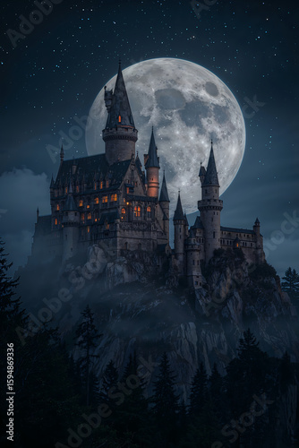 castle in the night