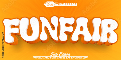  Bright and Exciting Funfair Carnival Vector Editable Text Effect Template