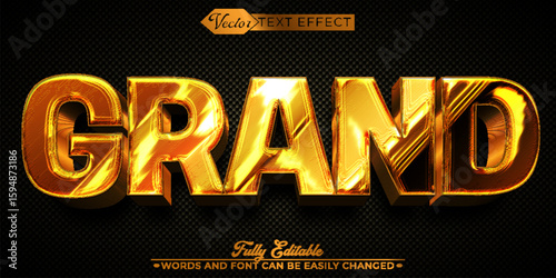  Elegant and Luxurious Grand Rich Style Vector Editable Text Effect Template