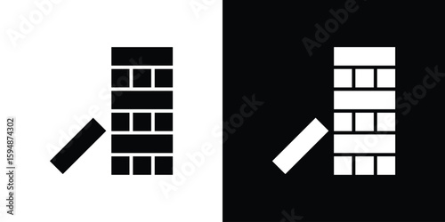 Wooden block icon