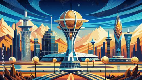 Astana (Nur-Sultan), Kazakhstan – Futuristic architecture and vast spaces make this capital a dynamic vector subject of modern design and Central Asian pride.