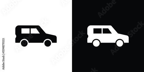 Compact car icon