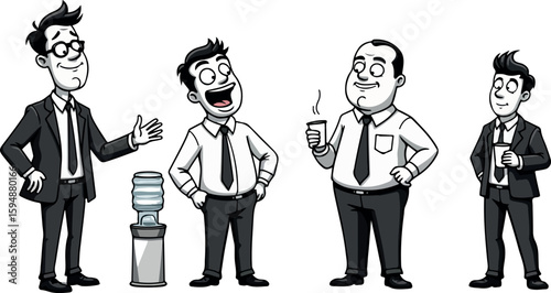 Business Team Water Cooler Talk
