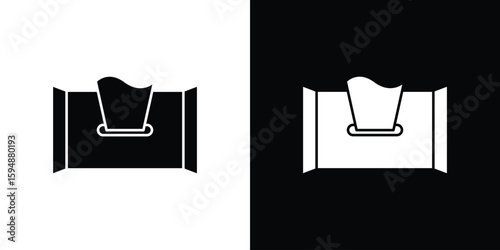 baby wipe icon illustration in flat style. icon template color editable.