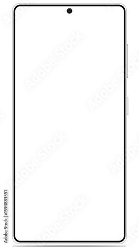 Smartphone 2025, Mobile Phone Frame, Mockup, Transparent, High Quality, Social Media, 