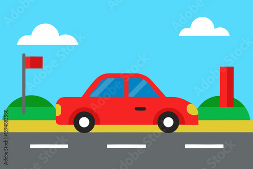 vector illustration of a car