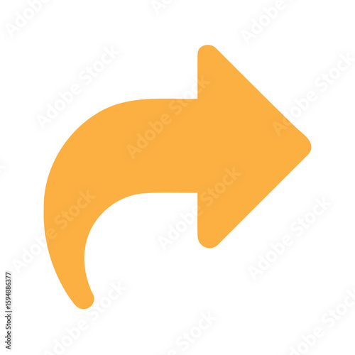 Simple arrow icon design isolated on white background