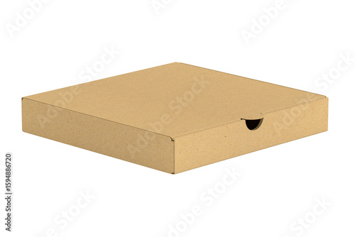 Blank closed cardboard pizz...