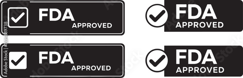 F D A approved certification marks fda approved approval, fda approved, certification, approval, mark, seal, stamp, check mark, verified, quality, standard, regulation, compliance, health, safety, med