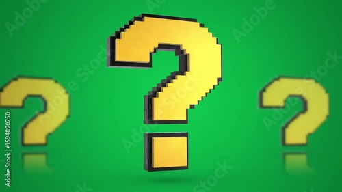 Pixelated Question Mark A Visual Enigma