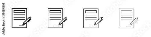 Wills and trusts icon symbols collection. Vector EPS 10