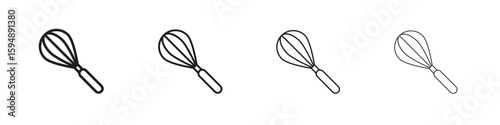 Whisk icon symbols collection. Vector EPS 10