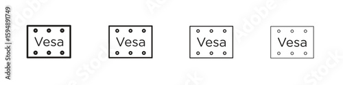 Vesa icon symbols collection. Vector EPS 10