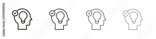 Understand icon symbols collection. Vector EPS 10