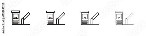 Toll road icon symbols collection. Vector EPS 10