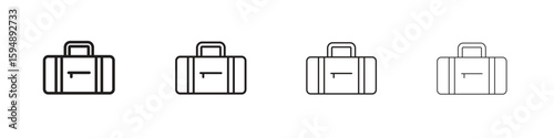 Sports bag icon symbols collection. Vector EPS 10