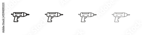 Sealants gun icon symbols collection. Vector EPS 10