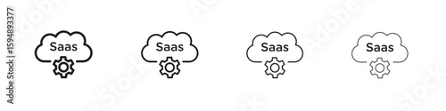 SaaS icon symbols collection. Vector EPS 10