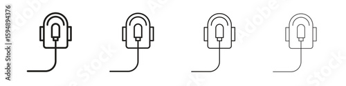 Oxygen mask icon symbols collection. Vector EPS 10