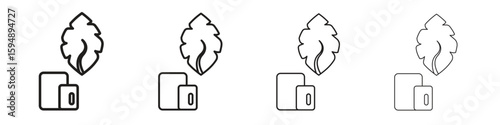 Mint gum icon symbols collection. Vector EPS 10