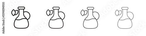 Massage oil icon symbols collection. Vector EPS 10