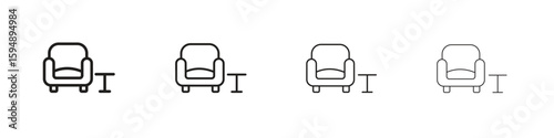 Lounge icon symbols collection. Vector EPS 10