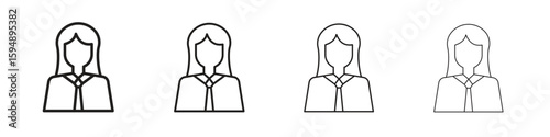 Lawyer icon symbols collection. Vector EPS 10