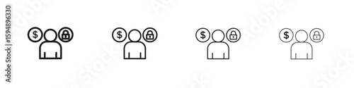 Guarantor icon symbols collection. Vector EPS 10
