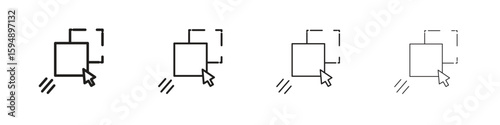 Drag and drop icon symbols collection. Vector EPS 10