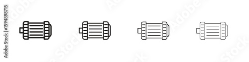 Car alternator icon symbols collection. Vector EPS 10