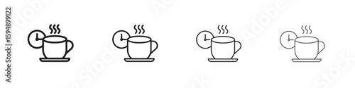 Break icon symbols collection. Vector EPS 10