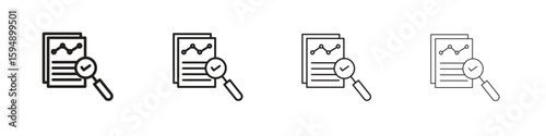 Auditors icon symbols collection. Vector EPS 10