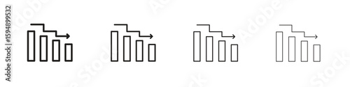 Attrition icon symbols collection. Vector EPS 10