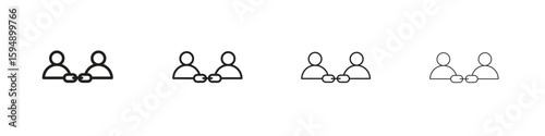 Affiliate link icon symbols collection. Vector EPS 10