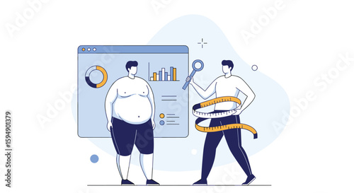 Understanding health metrics and weight management progress through data analysis and personal tracking
