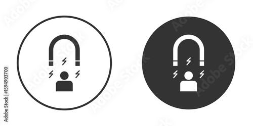 User engagement icon vector solid icon style illustration. EPS 10 file