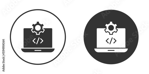 Software Engineering icon vector solid icon style illustration. EPS 10 file