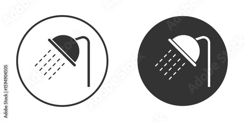 Shower Head icon vector solid icon style illustration. EPS 10 file