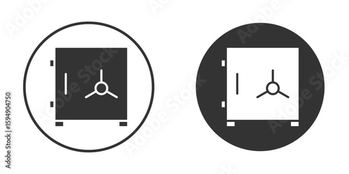 Safe icon vector solid icon style illustration. EPS 10 file
