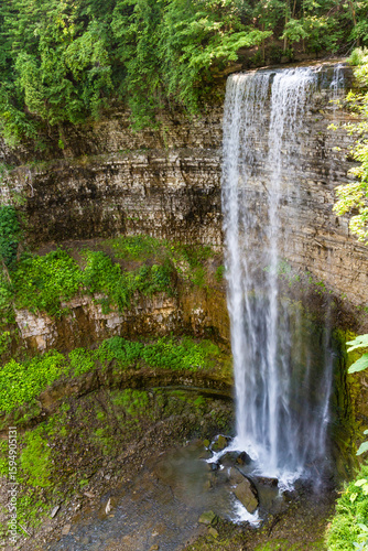 Spencer Gorge Conservation Area  in the summer. Tews waterfall.  Dundas , Hamilton, Ontario, Canada
