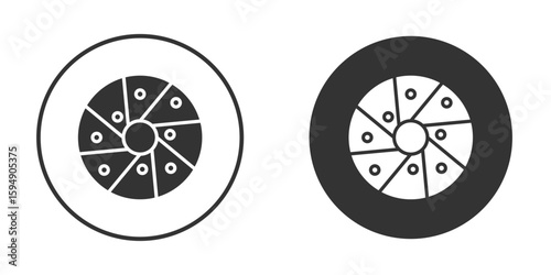 Perpetual motion icon vector solid icon style illustration. EPS 10 file