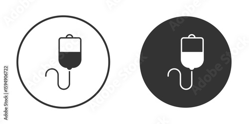 Intravenous icon vector solid icon style illustration. EPS 10 file