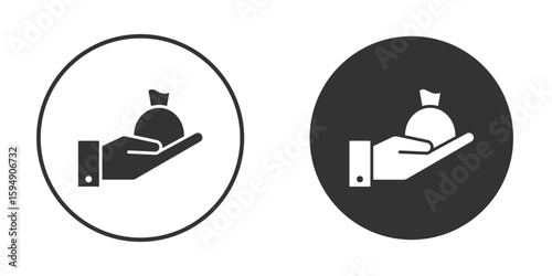 Inheritance law icon vector solid icon style illustration. EPS 10 file