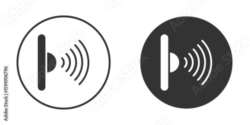Infrared icon vector solid icon style illustration. EPS 10 file