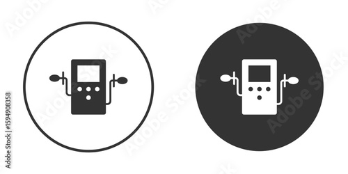 Dialysis icon vector solid icon style illustration. EPS 10 file